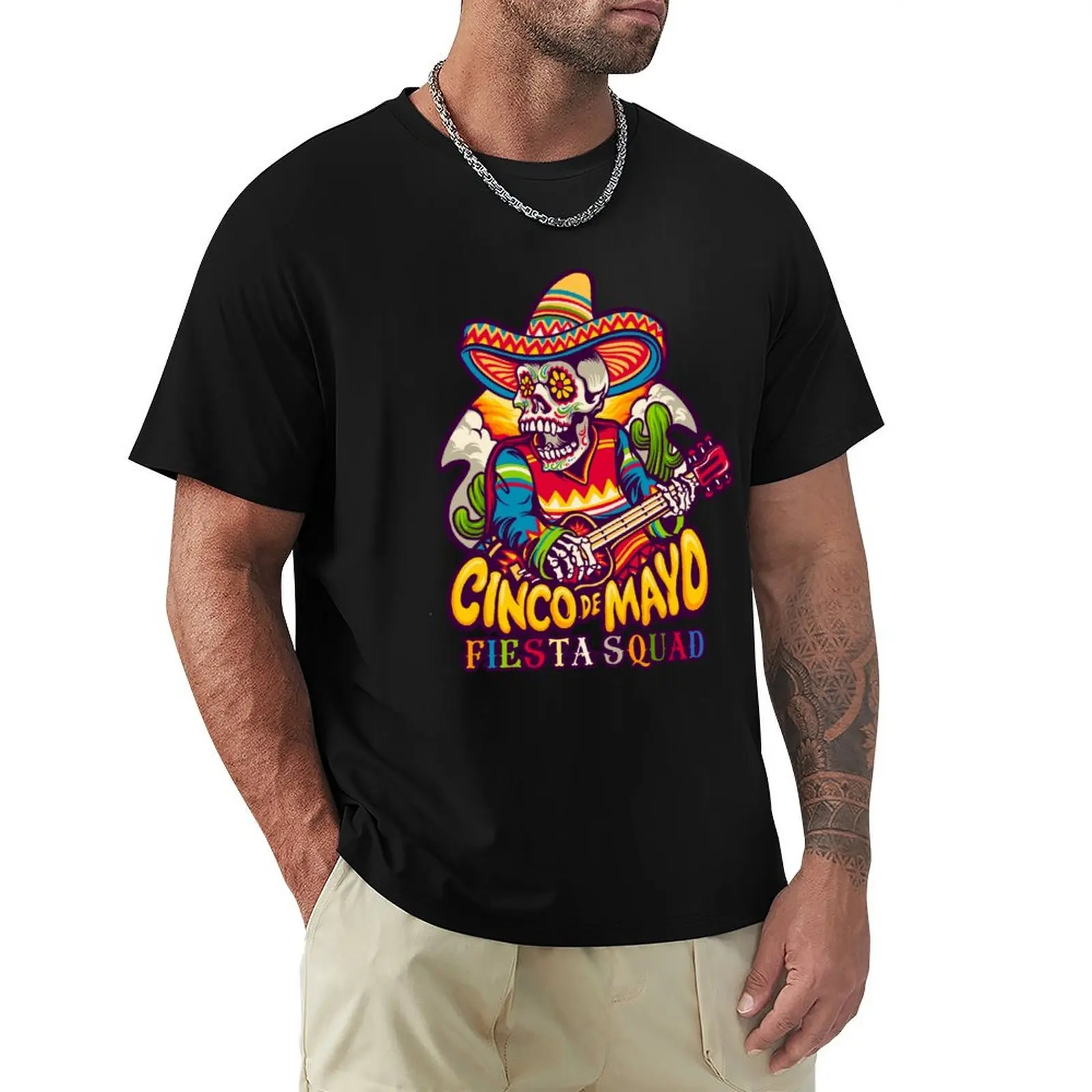 Fiesta Squad Cinco De Mayo Mexican Fiesta 5 De Mayo Women Men Girls Boy T-Shirt Durable Work Wear T-Shirt