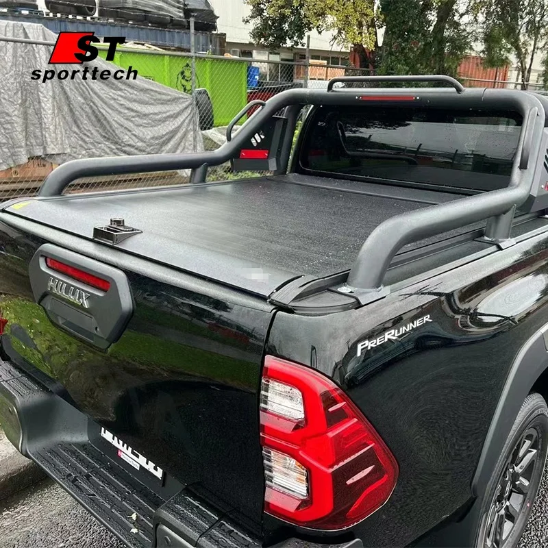 OEM/ODM High Quality Exterior Accessories Retractable Tonneau Cover With Password Lock For Hilux Revo Adventure