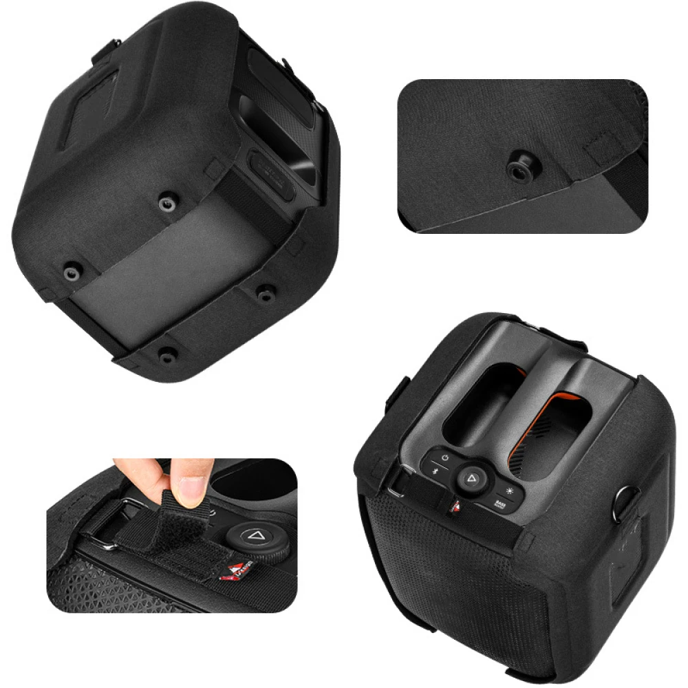

Carrying Case Travel Bag for JBL Partybox Encore Essential speaker protective case EVA single shoulder strap speaker case(Black)