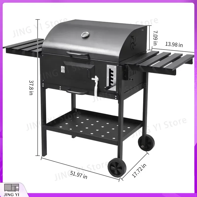 Portable Gas BBQ Grill LPG Outdoor Barbecue Grill for Argentina USA Brazil Stainless Steel Portable BBQ