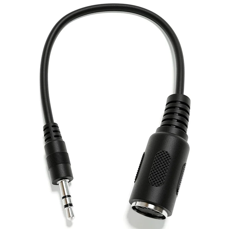 ABUE-2Pcs Type-A MIDI To 3.5Mm Adapter 14In MIDI Female To TRS 3.5Mm Male Breakout Cable Audio Converter For Keyboards Synths