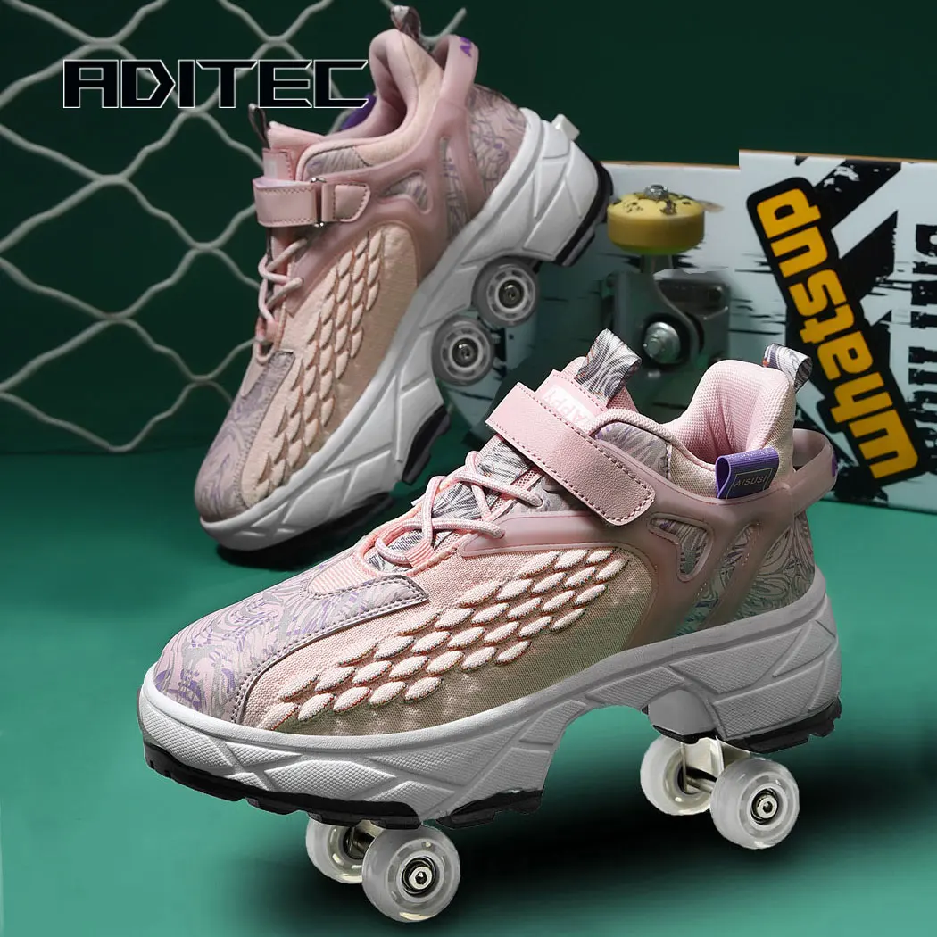 

Birthday presents for boys and girls. Parkour sneakers. Telescopic roller skates. Christmas gift. Outdoor sneakers for kids