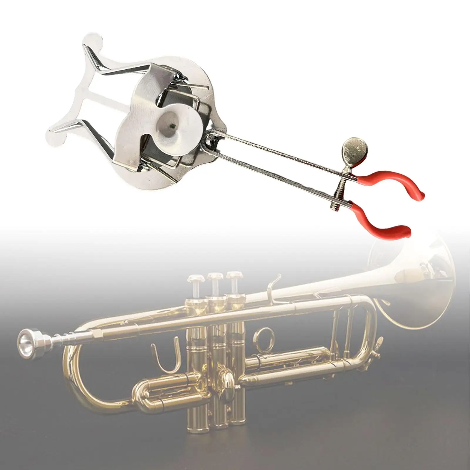 Portable Metal Trumpet Marching Lyre Clip Holder Sheet Music Stand Accessory for Wind Instrument Use
