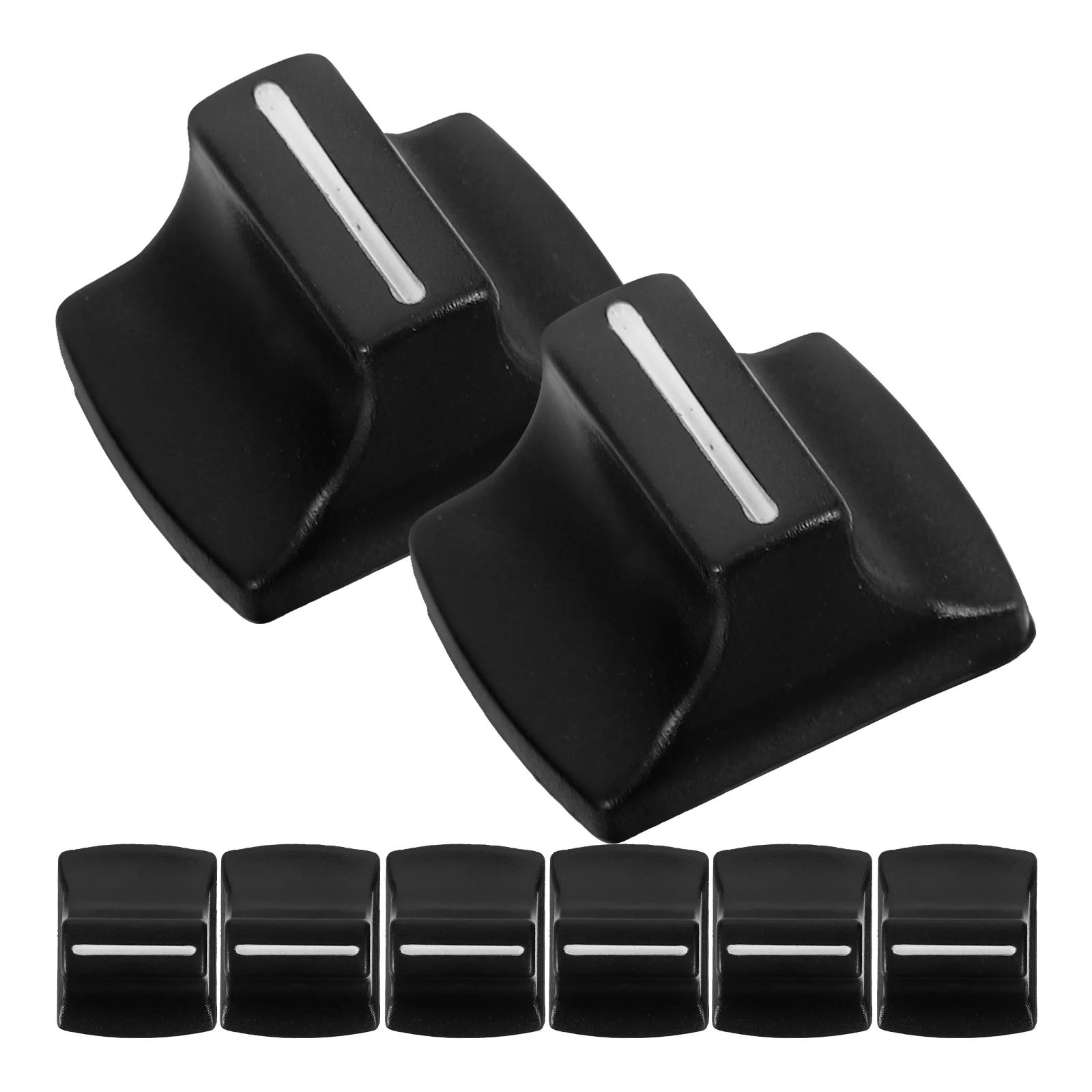 

8Pcs Reliable Mixer Fader Caps Straight Sliders Potentiometer Controls for Djs and Musicians Slider Caps Mixer Slider Mat