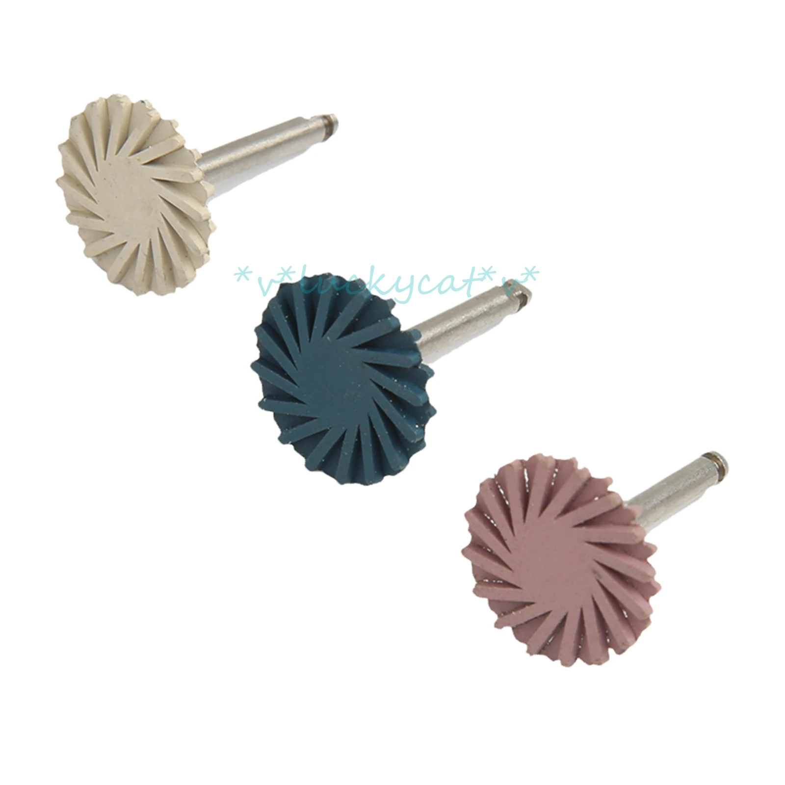 

New 6pcs/set Dental Composite Resin Spiral Polishing Disc Kit Diamond System RA disc 14mm dental polishing wheel Brush