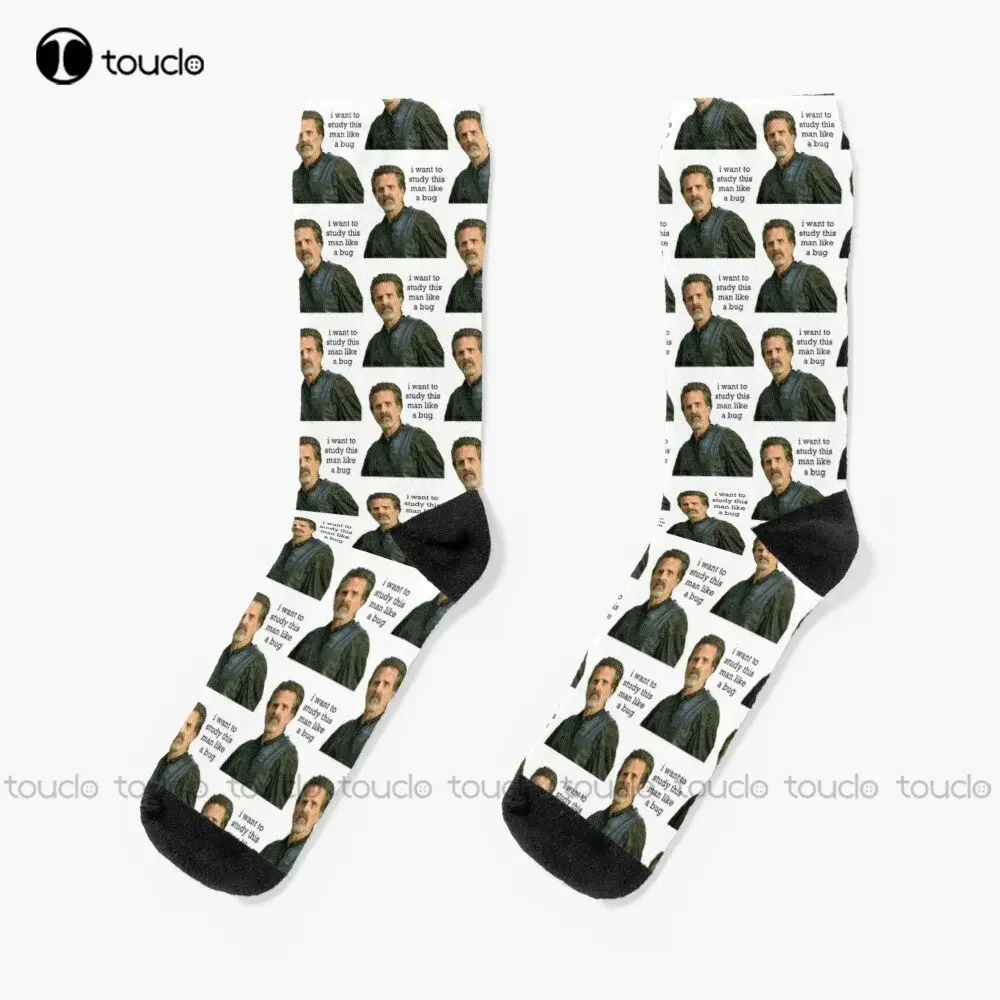 

I Want To Study Izzy Hands Our Flag Means Death Socks Boot Socks For Women Christmas New Year Gift Custom Gift Streetwear Funny