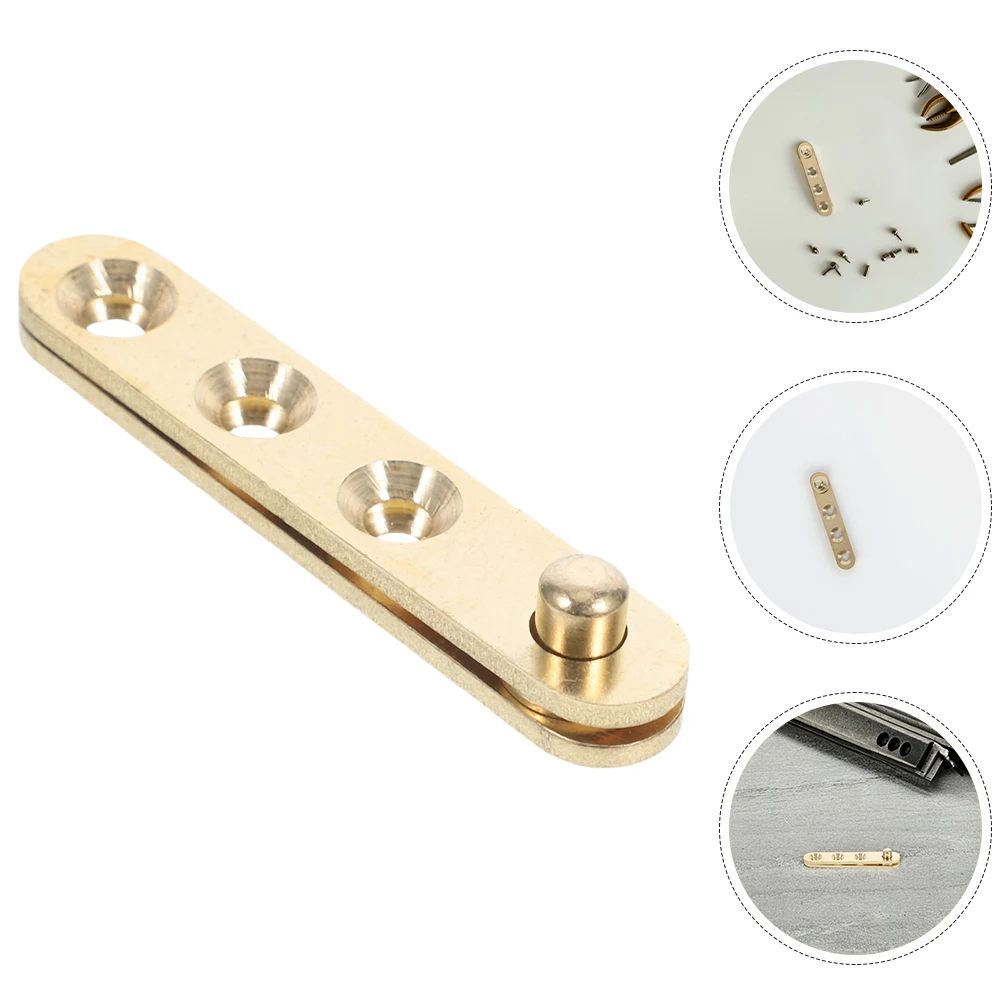 

8 Pcs Door Hinge Kitchen Cabinet Hinges Hardware Adjustable Small Copper Lateral Pivot
