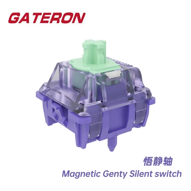 Магнитный бесшумный переключатель Gateron Genty, линейный, с регулируемым предварительным ходом, эффект датчика Холла для магнитных клавиатур, для игр и офиса