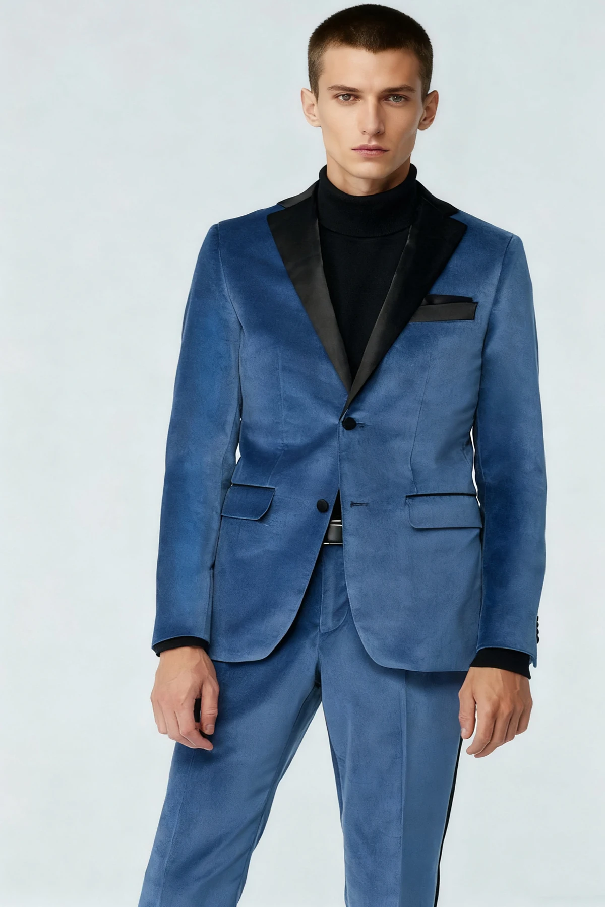 الكلاسيكية المخملية الرجال البدلة سترة سليم صالح واحدة الصدر رجل السترة الأعمال عادية مصممة الذكور دعوى معطف لحزب مأدبة #2