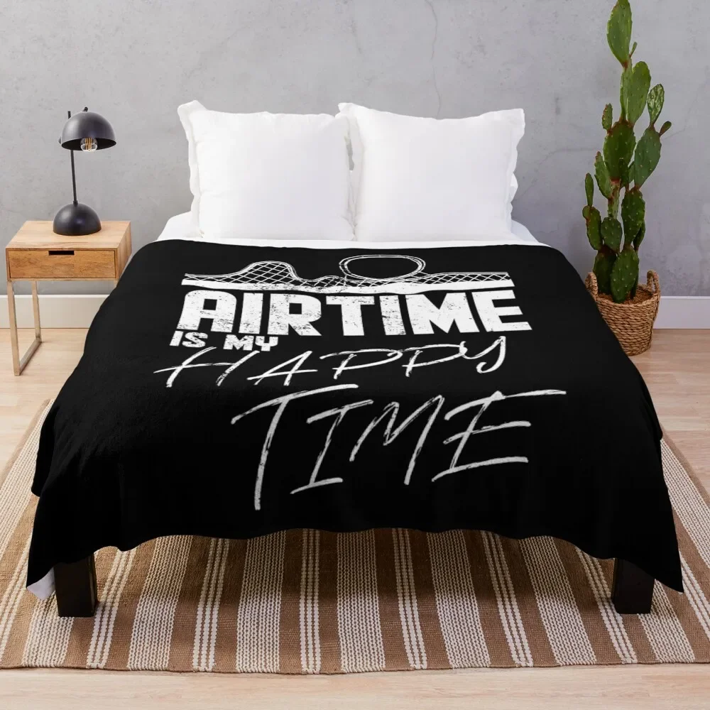 Airtime is my happy time I funny rollercoaster enthusiast design Throw Blanket Thermal Extra Large Throw Blankets