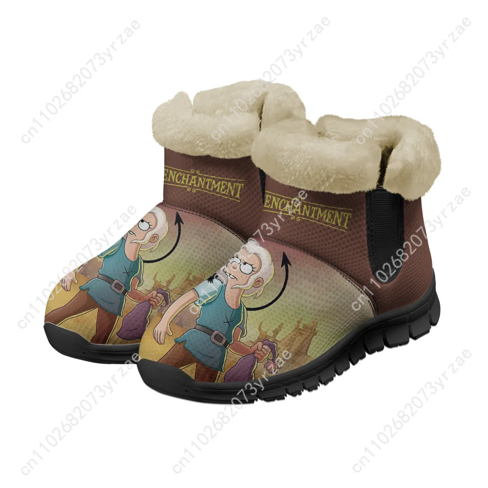 Disenchantment حذاء الثلوج الرجال النساء المراهقين التمهيد الدافئ جودة عالية شخصية موضة عادية خفيفة الوزن حذاء رياضة أحذية مخصصة