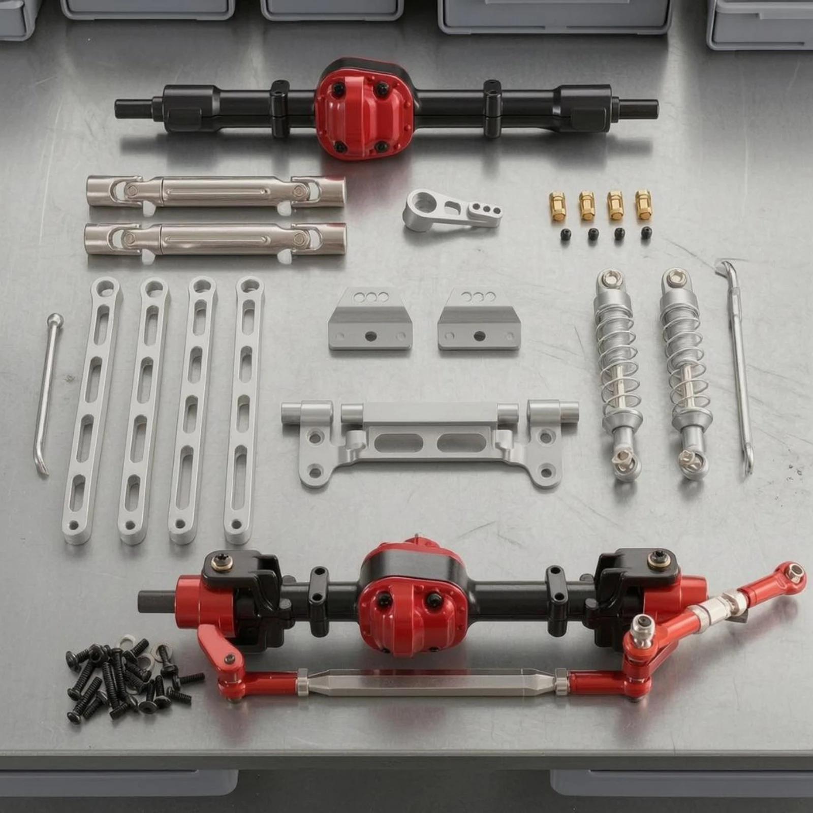 CNC加工済みアクスルアップグレード、陽極酸化処理済みアルミ - Shock Absorber Rc のレビューと価格