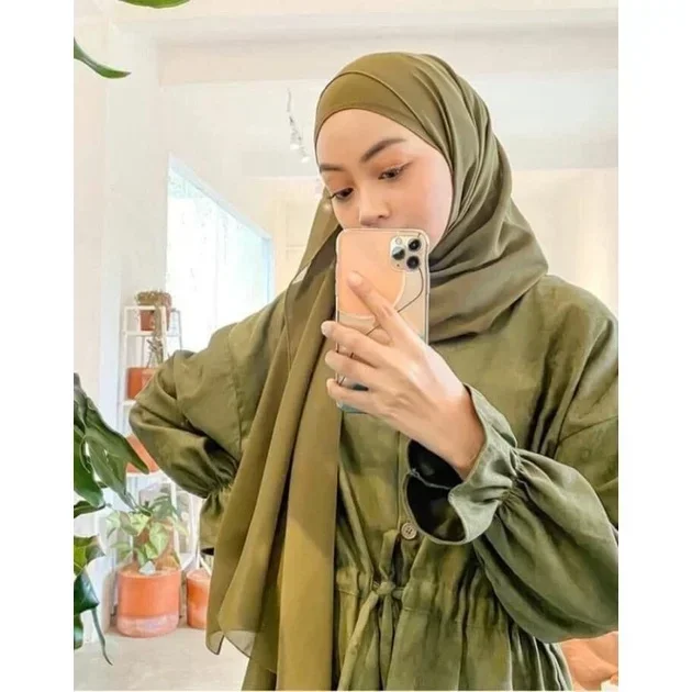 Muslim Chiffon Hijab Scarf Women Long Solid Color Bubble Islamic Shawls Headband  Women Hijabs Wrap Headscarf Scarves 56 colors