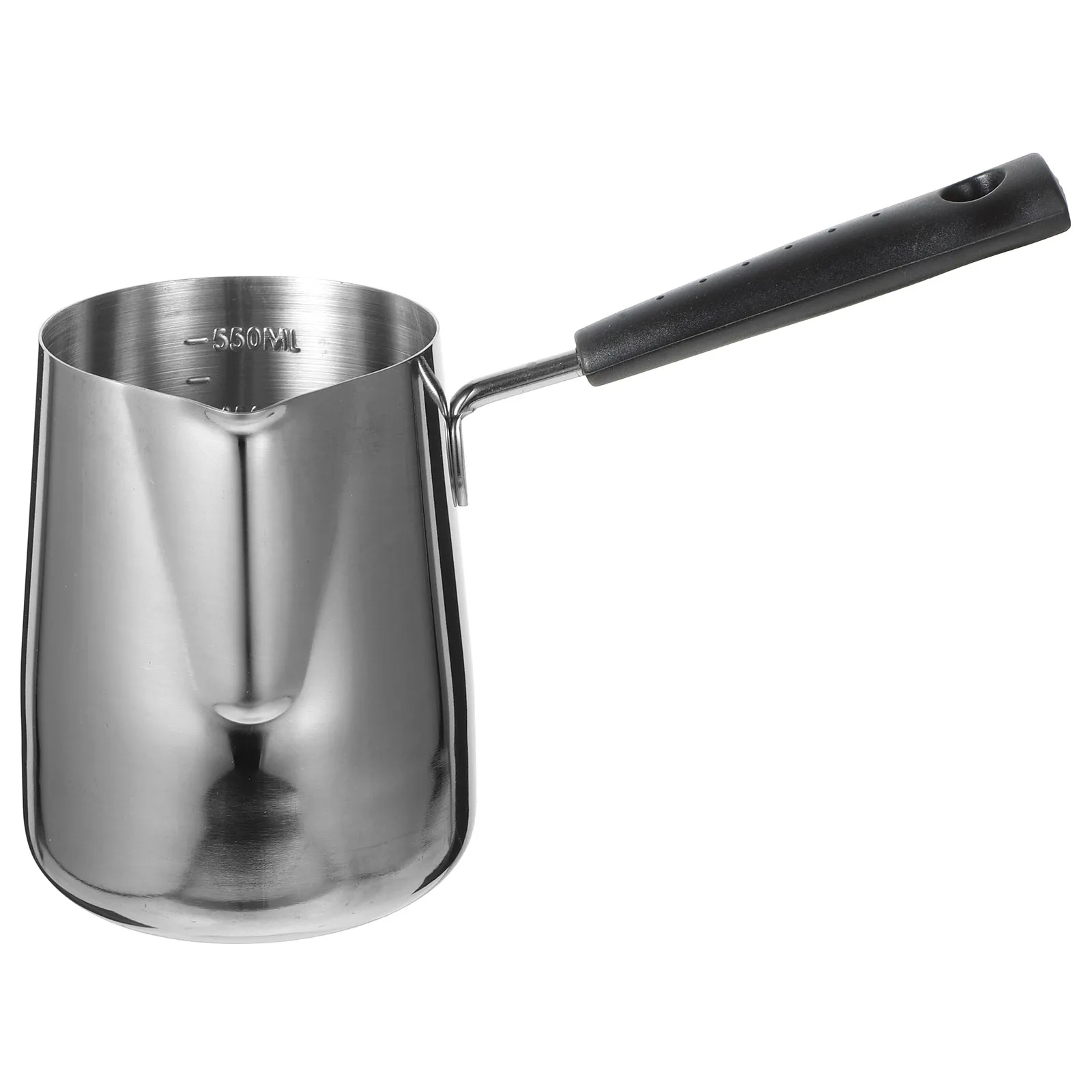 

Stainless Steel Latte Cup Milk Frothing Pitcher Espresso Machine Pointed Spout Ergonomic Handle Coffee Art Long Use