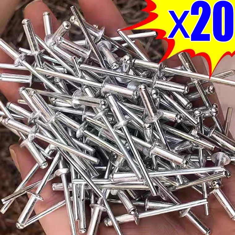 20/10PCS Hammer Drive Rivet Steel Percussion Expansion Nail Tapping Screws Furniture Fasteners Screw Nail Hardware Accessories