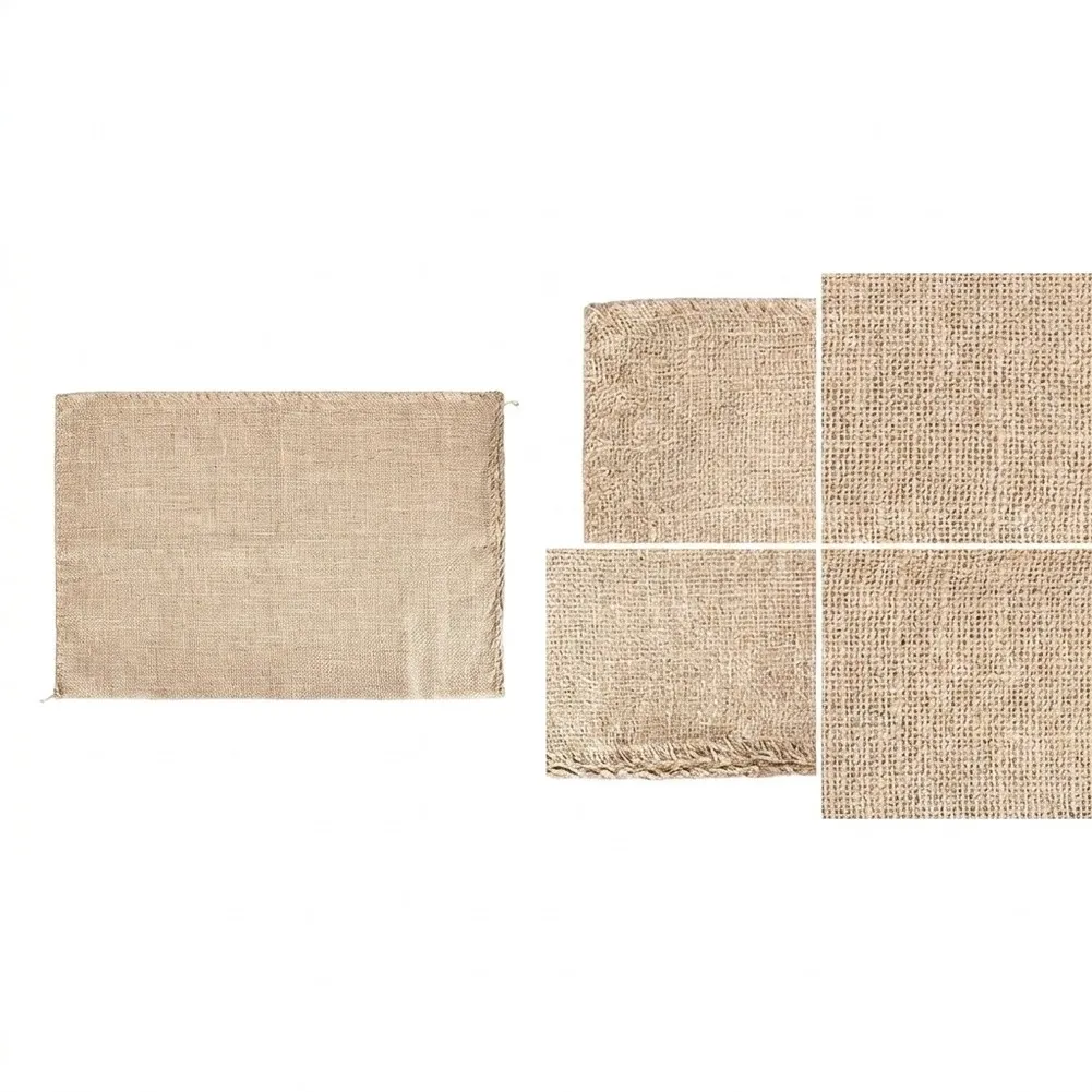 2 Pcs Burlap Sacks for Plants 60 x 100 CM Breathable Sackcloth Bags for Potato Storage and For outdoor Lawn Use