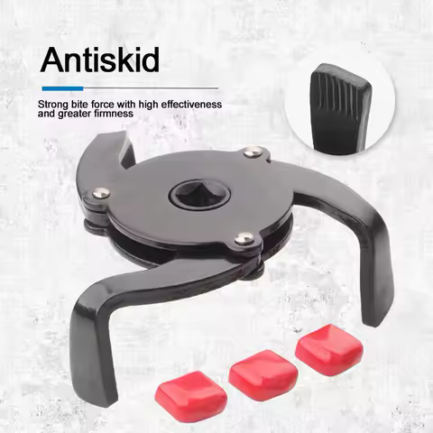 Universal Oil Filter Wrench Three-claw Oil Grid Wrench Two-way Adjustable Filter Wrench Disassembly and Assembly Filter Tool