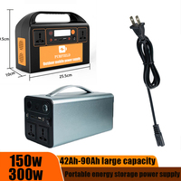 150W 180W 300W Portable Power Station AC DC Outdoor 315WH Solar Generator 42000mAh-90000mAh Battery Emergency Power Supply