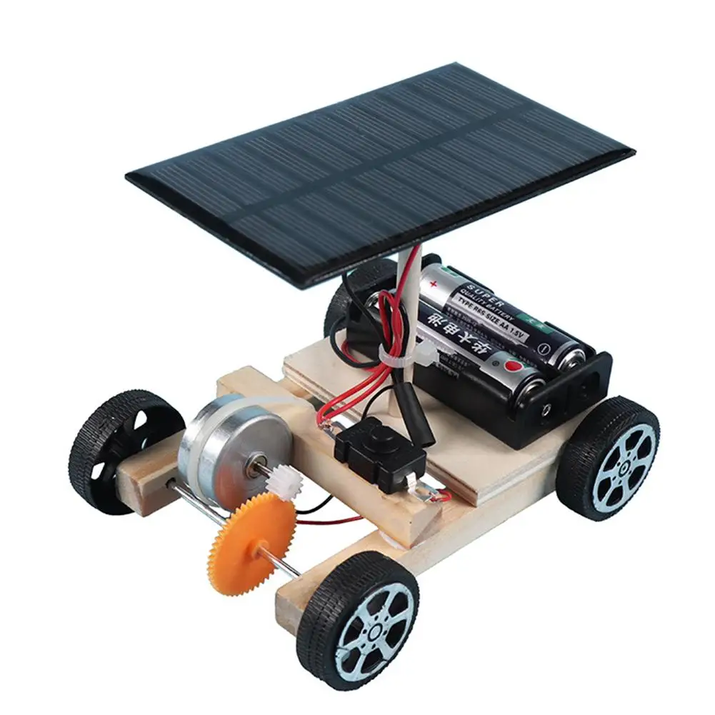 Assemble Solar Car Creative Inventions Motor Ability Of Children Active Thinking DIY Electronic Kit Technology Toys For Kids