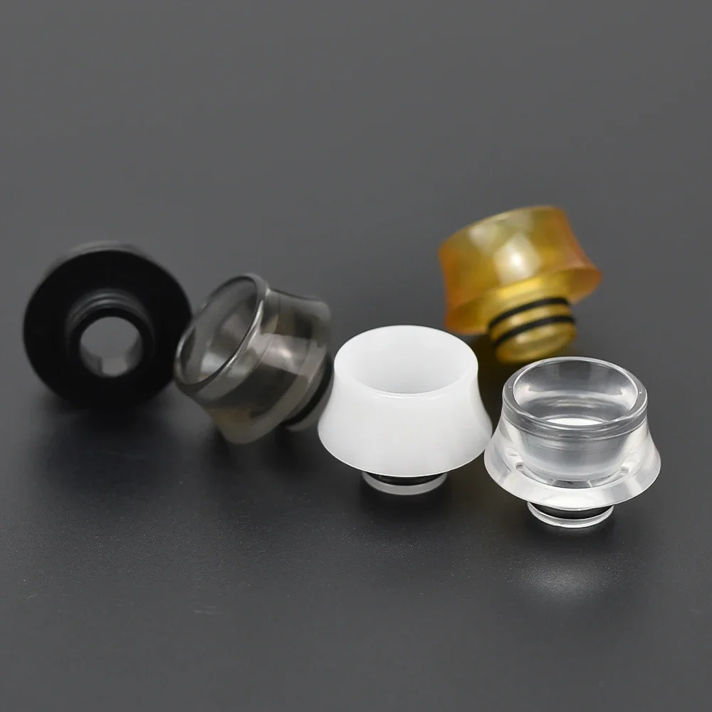 4pcs wolfcoolvape T11 510 PEI Drip Tip Steam Tuners Style Wide Bore DL Vape Tip for Taifun GT4S RTA RDA Big Cloud Ecig