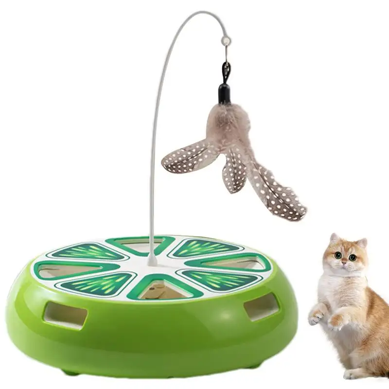 

Spinner Cat Toy Kitten Toys Self-Employment Interactive Cat Turntable Cat Exercise Toy Intelligent Smart Cat Toy For Living Room