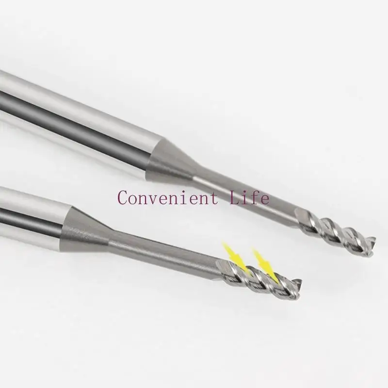 مجموعة L1EE مكونة من 10 قواطع مطاحن نهاية فولاذية ثلاثية الحواف لمعالجة الألومنيوم وطول العمر MTS2X6X4X50 MTS1X3X4X50