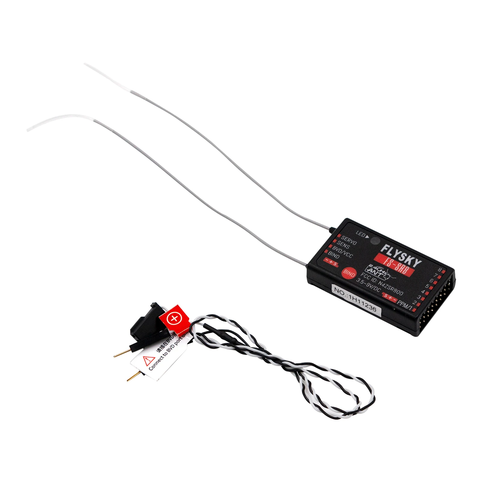 

FLYSKY FS-SR8 8CH 2.4GHz Remote Receiver for RC Car Boat Helicopter Drone Model