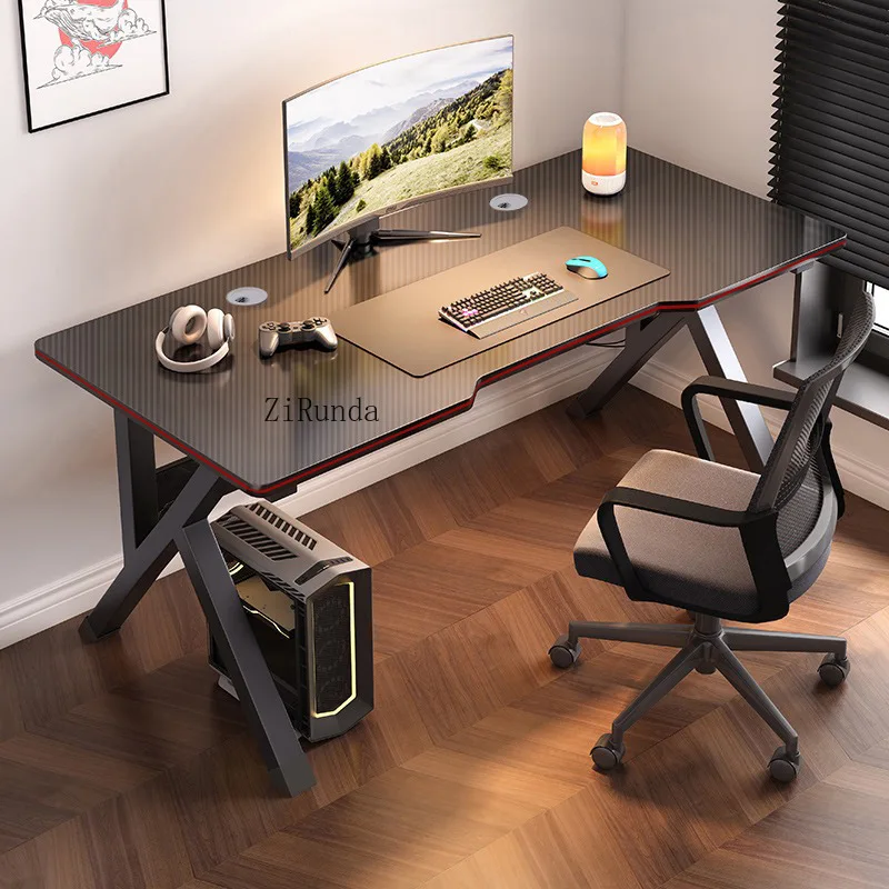 Home Carbon Fiber Textured Game Desk Simple Learning Writing Desk