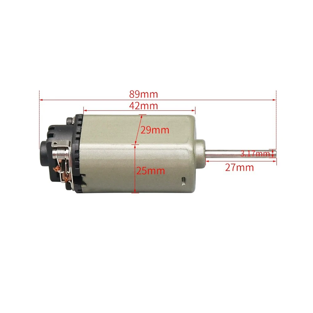 DC6-12V 480 Motor High-speed Double Ball Bearing 27mm Long Shaft Model Brushed Motor Power Tool Motor Part