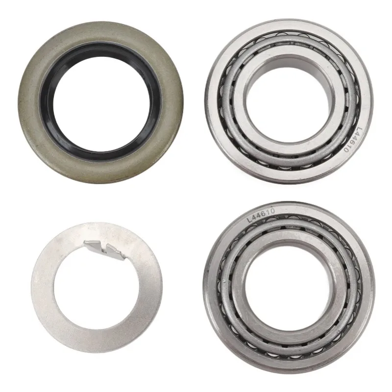 

Комплект подшипников ступицы колеса прицепа, 4 шт., внутренние и внешние подшипники с наружным кольцевым смазочным уплотнением для оси прицепа 1 дюйм 2000–2200 фунтов