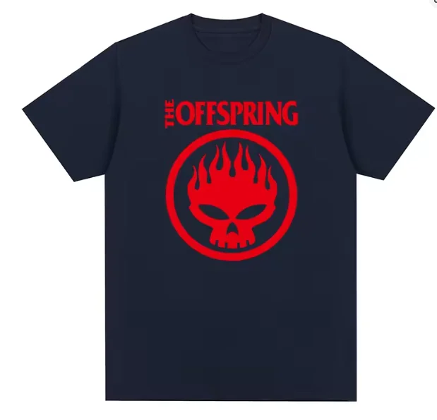 Camiseta Descendant, Camiseta de Algodón Puro con Estampado de Calavera Flameante, Camiseta de Algodón Estilo Radical para Hombre, Nueva Camiseta para Mujer