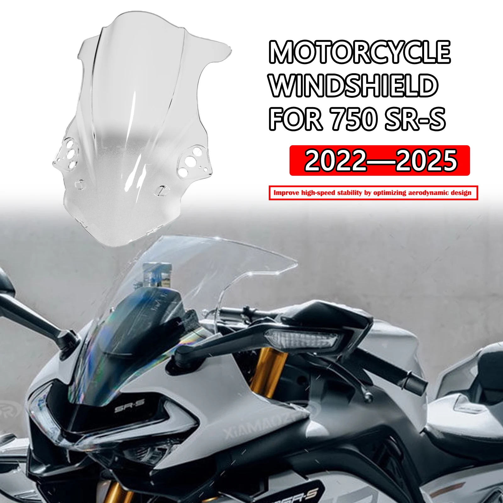 

Fit 750 SR-S Motorcycle Windshield Protective Cover and Front Fairing for CFMOTO 750 SR S 2022-2025