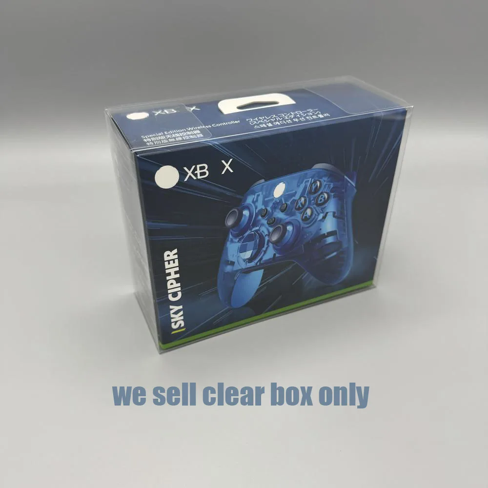 Newly arrived Transparent PET Display box Storage Case for XBOX Sky Cipher controller storage protective box