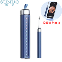 Sunuo Smart Visual Ear Sticks S9 1000W Pixels HD Endoscope  Silicone Earpick Senseless Temperature Control Ear Forceps Ear Clean