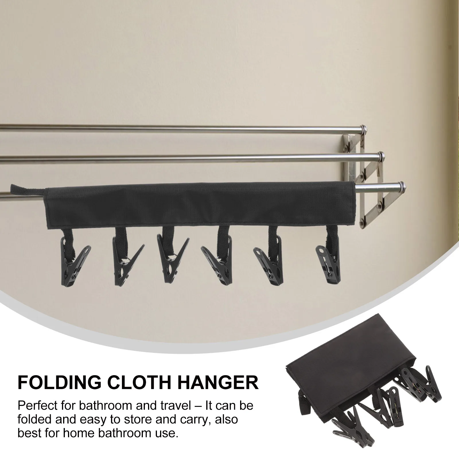 

Rack Foldable Hanger Cloth Drying Clothing Closet Hangers for Clothes Portable Garment