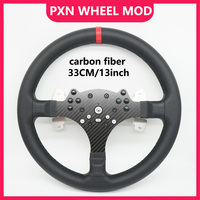 SIMPUSH 13inchs 33cm Circular steering wheel Rally sim racing for  PXN V10