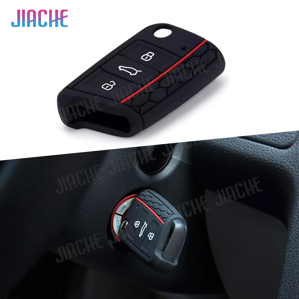 

1Pc Car Key Case Cover Remote 3 Buttons for Volkswagen VW Golf 7 mk7 Skoda Octavia A7 New Polo Key Protector Auto Accessories