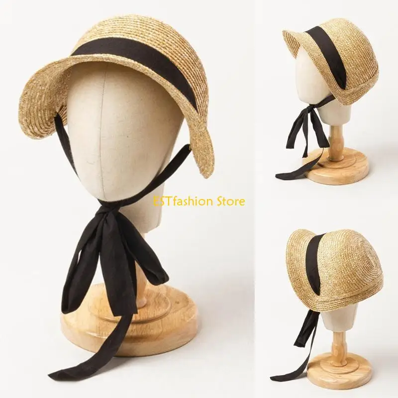 Y5GC Boys Girls Straw Vintage Braided Hat Straps Fix for Sun Hats Hiking