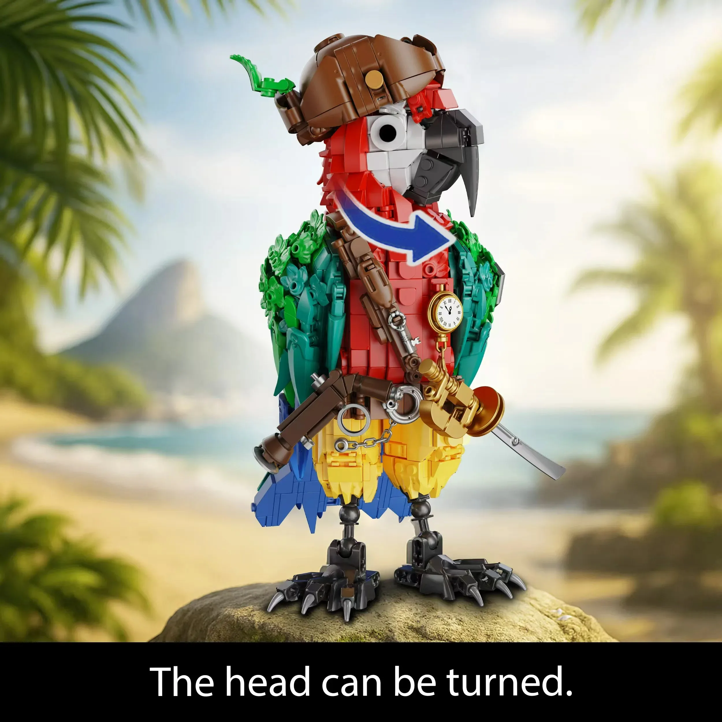 

2025 New Pirate Parrot Building Block Set - Creative Animal and Bird Building Block Models, Perfect for Christmas, Valentine's D