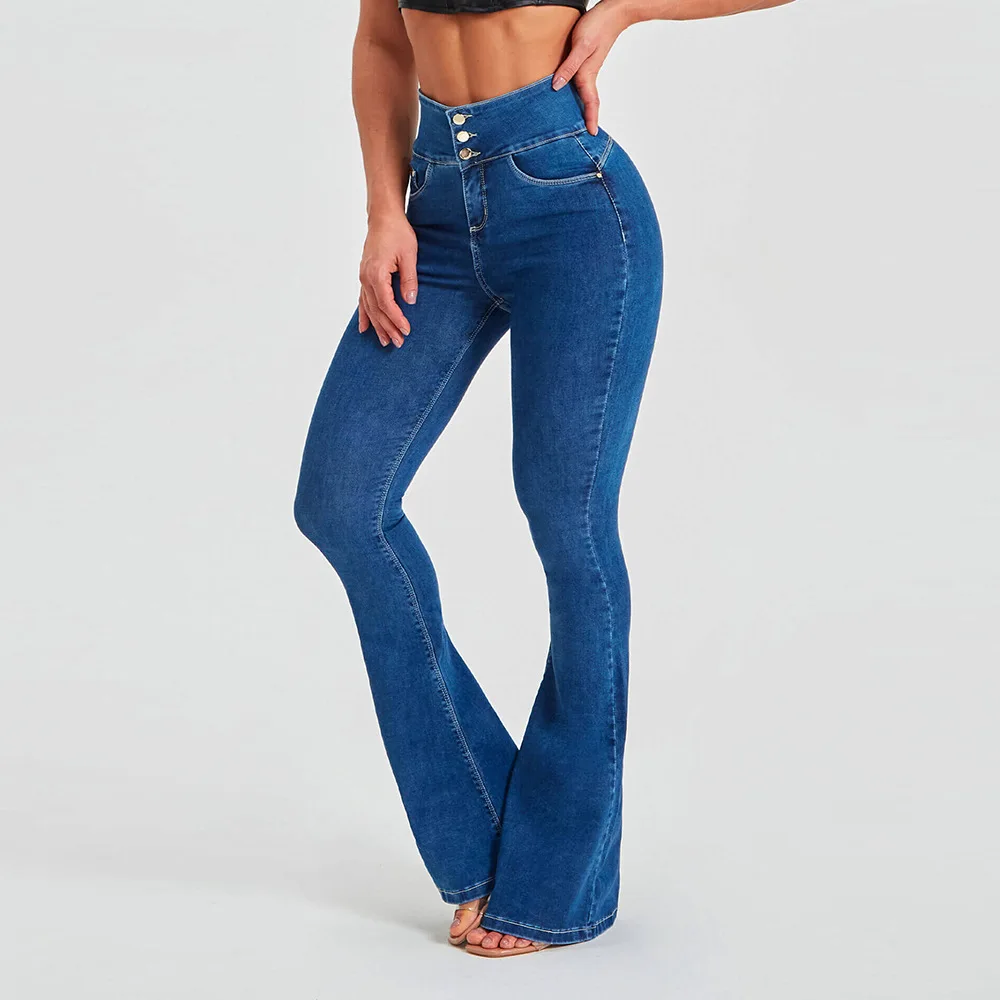 

Джинсовые брюки для женщин Mom Jeans Длинные расклешенные брюки Slim Fit с высокой талией и запахом бедер Сексуальные брюки Y2k Уличная одежда Элегантный вечерний клуб 2025