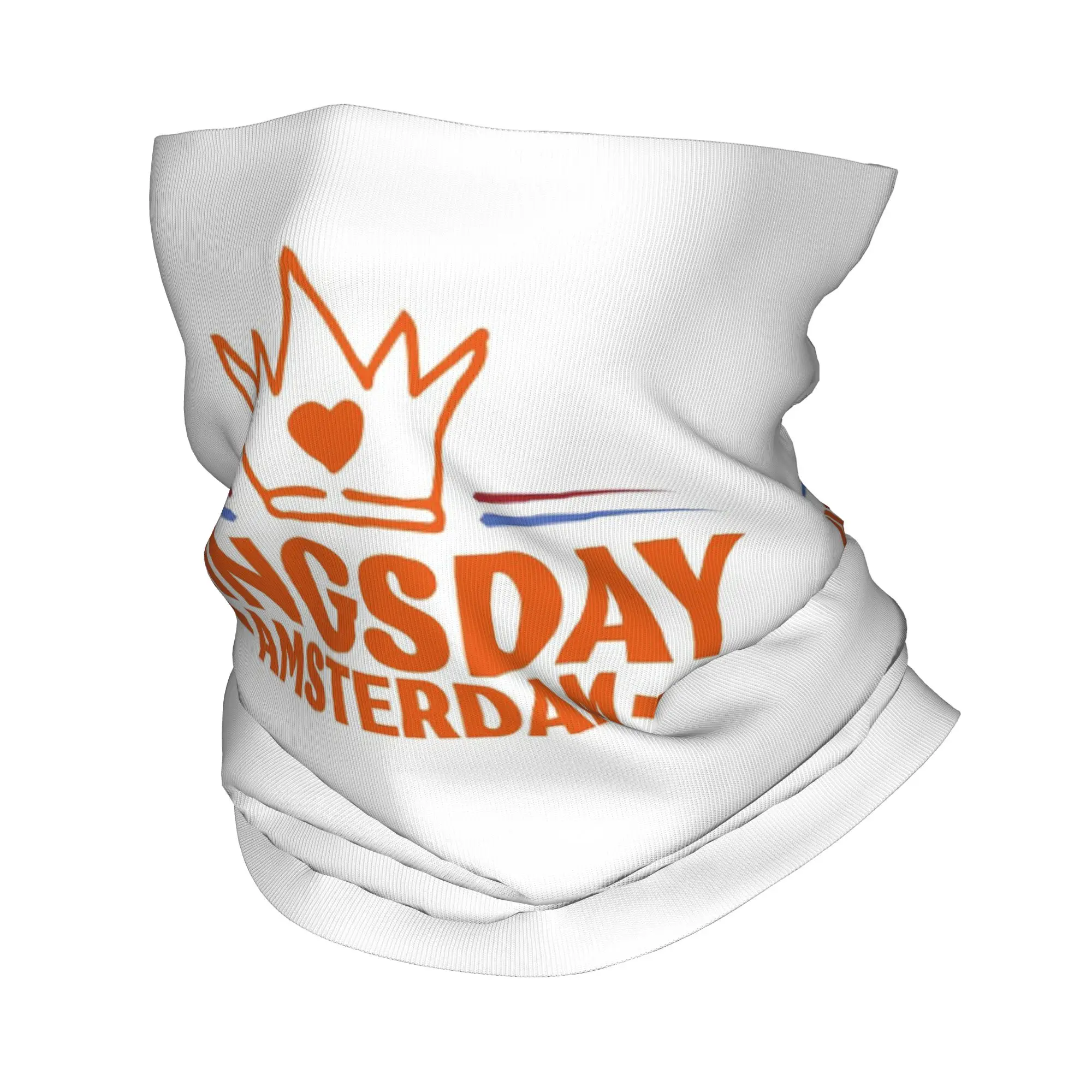 

Kings Day Amsterdam Holland Bandana Neck Gaiter Printed Face Scarf Warm Face Mask Hiking Fishing Unisex Adult