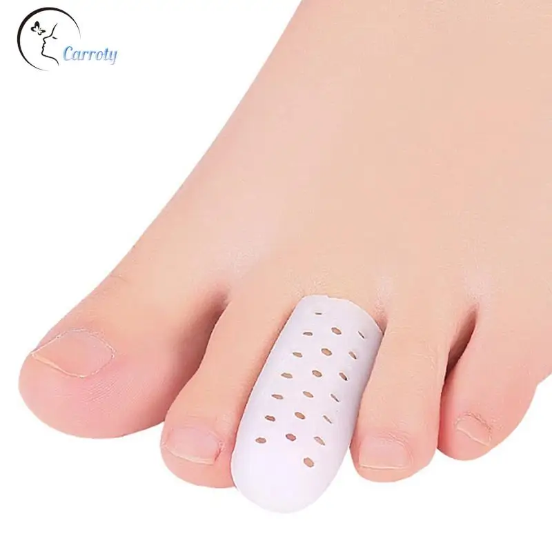 2pcs Big Toe Protector New Breathable Silicone Tube With Holes Toe Separators 100% brand new and high quality