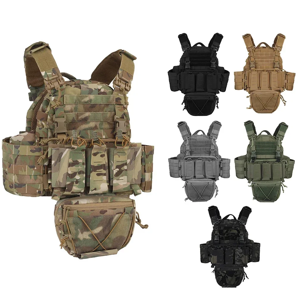 

APPAREL Gear ARC Tank Top Shoulder Tubes Quick Release Molle System Vest with 5.56 triple magazine Mag pouch Drop Pouch