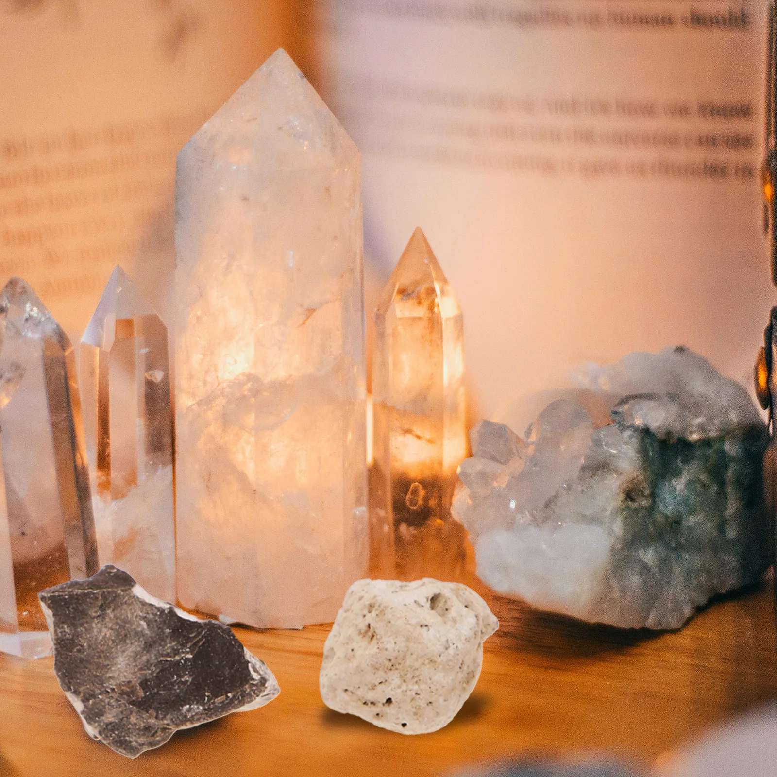 

10 Pcs Rock Specimen Teaching Aids Mineral Stones Tumbler Aquarium Decorations Primary School