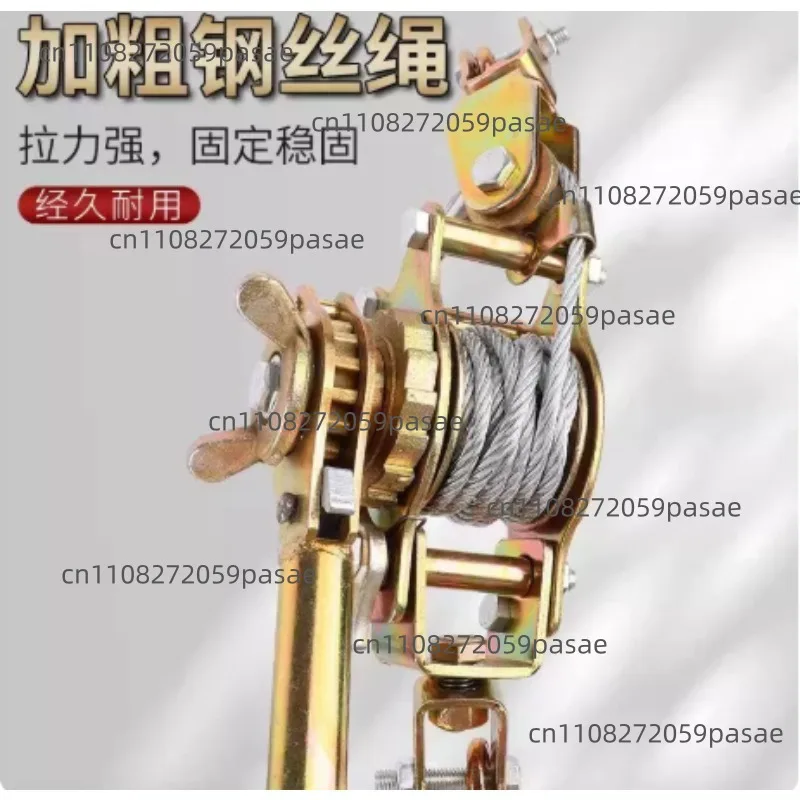 Double Hook Tensioner Tensioning Tool Manual Wire Rope Tensioner Electrician Ratchet Tightener Tightening Pliers