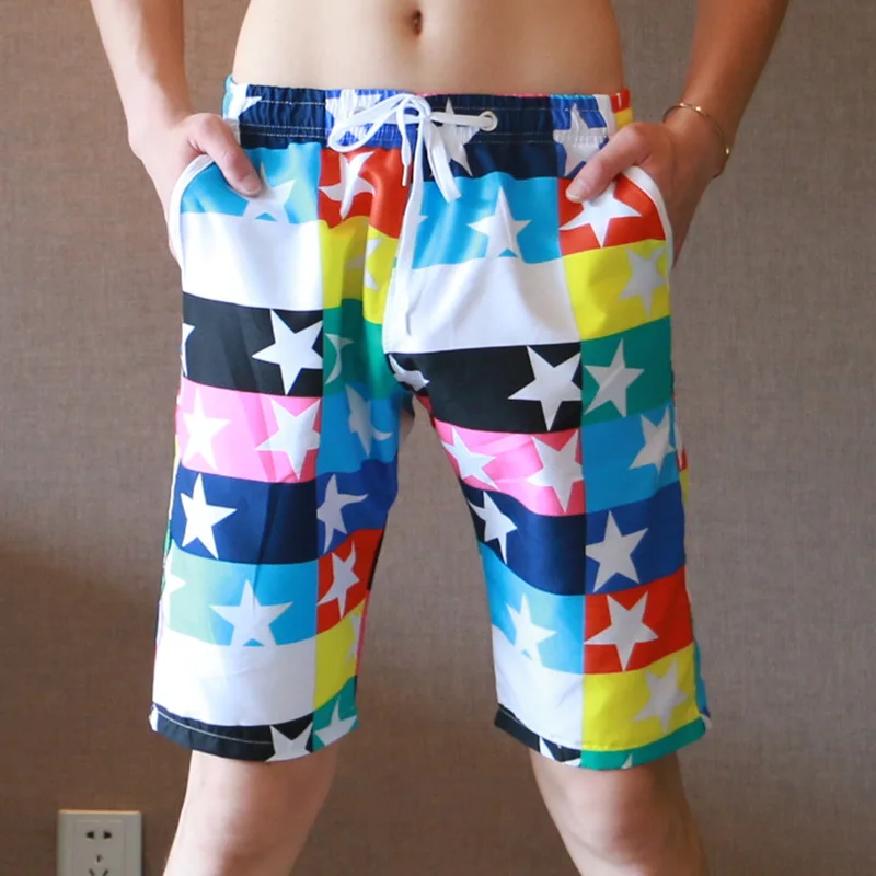 

Men Beach Board Shorts Sports Extend Legs Trunk Patterned Casual Loose Homewear Fit Slim Fit 7-inch Pants Summer Daily Beachwear