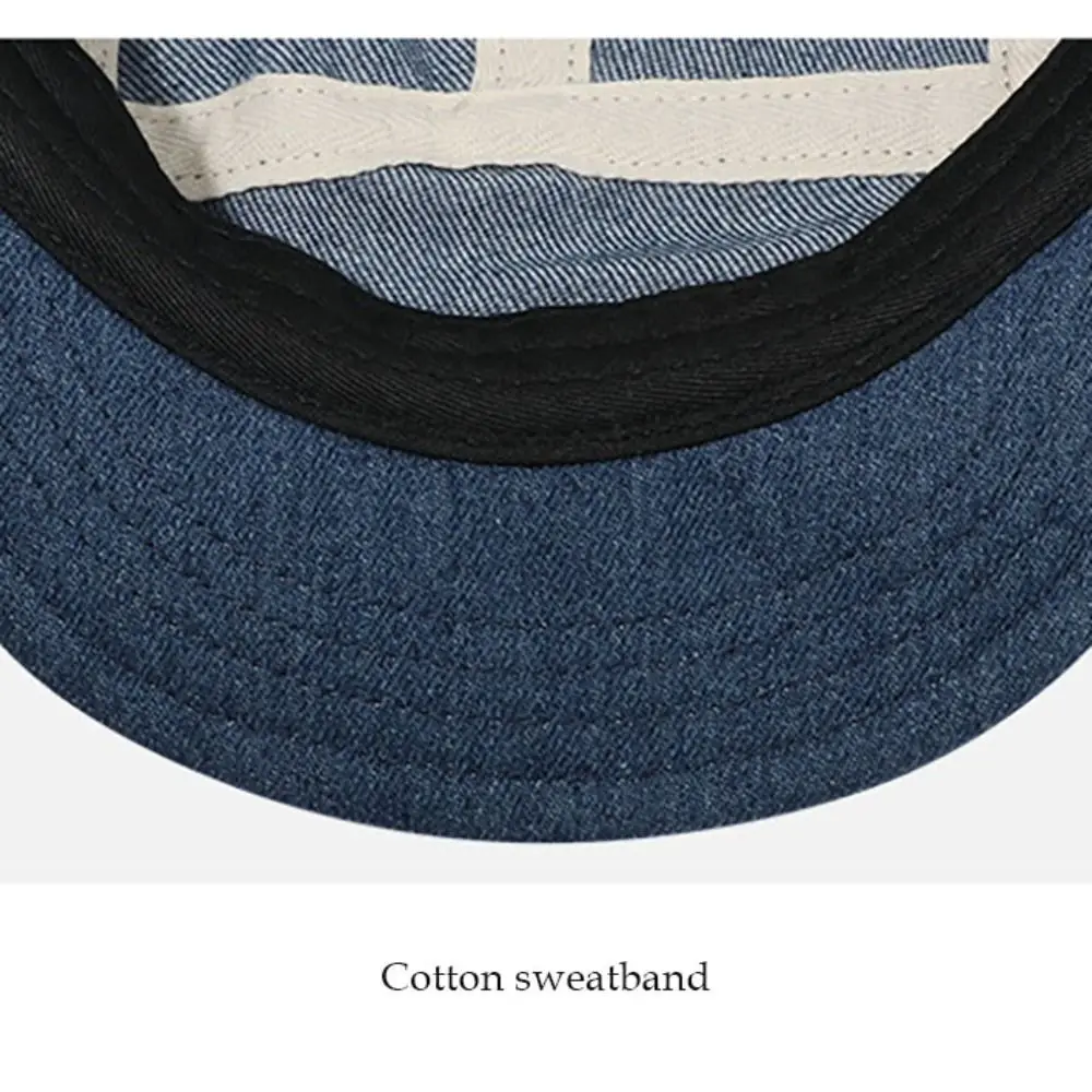عارضة الرجعية الدنيم قبعة بيسبول قابل للتعديل لينة أعلى قصيرة حافة Snapback قبعة 5 لوحة الشارع الهيب هوب قبعة Unsiex