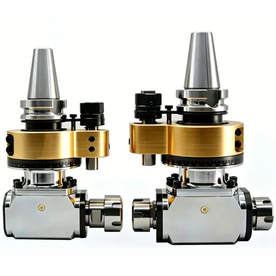 High precision right angle side milling head CNC angle head, universal milling head BT50BT40-ER3290 degrees