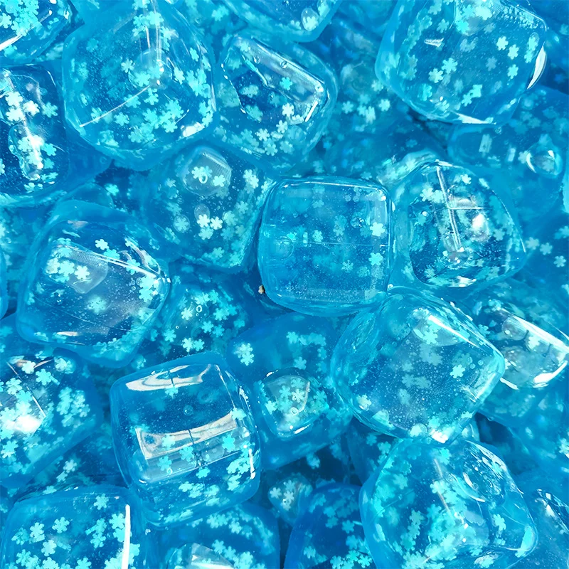 

Summer Snowflakes Blue Ice Cubes Soft Aurora Maltose Balls Tofu Cubes Anti-Stress Balls Sensory Toys Lrritable Children's Gifts