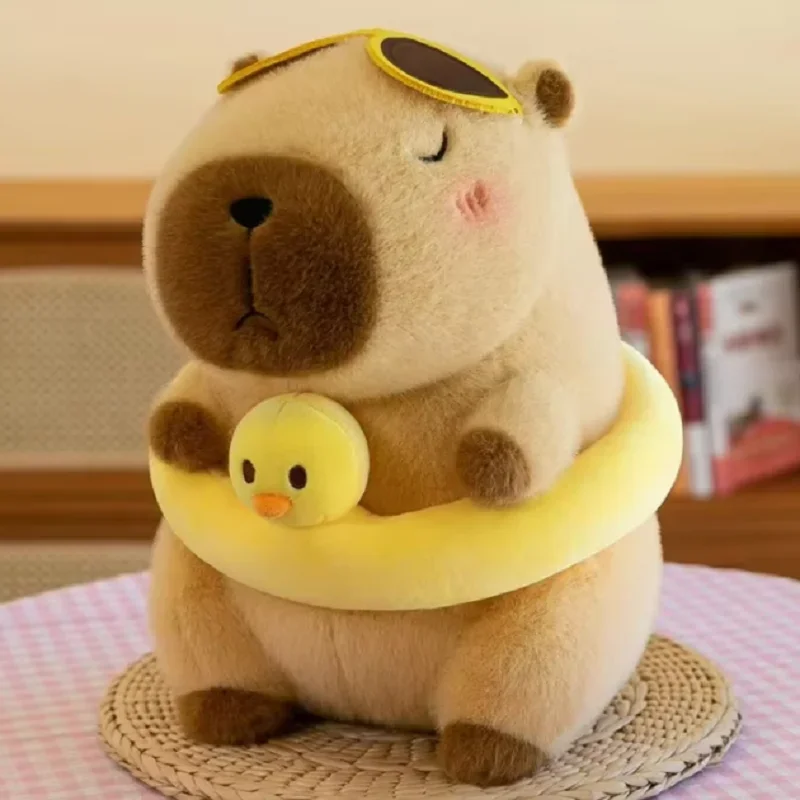 Capybara Plush Simulation Capibara Anime Fluffty Toy Cute Doll Stuffed Animals Soft Doll Plush Christmas Thanksgiving Gift